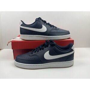 Nike Court Vision Lo Sneakers Men's Size 10 Obsidian/Summit White FZ5547-400